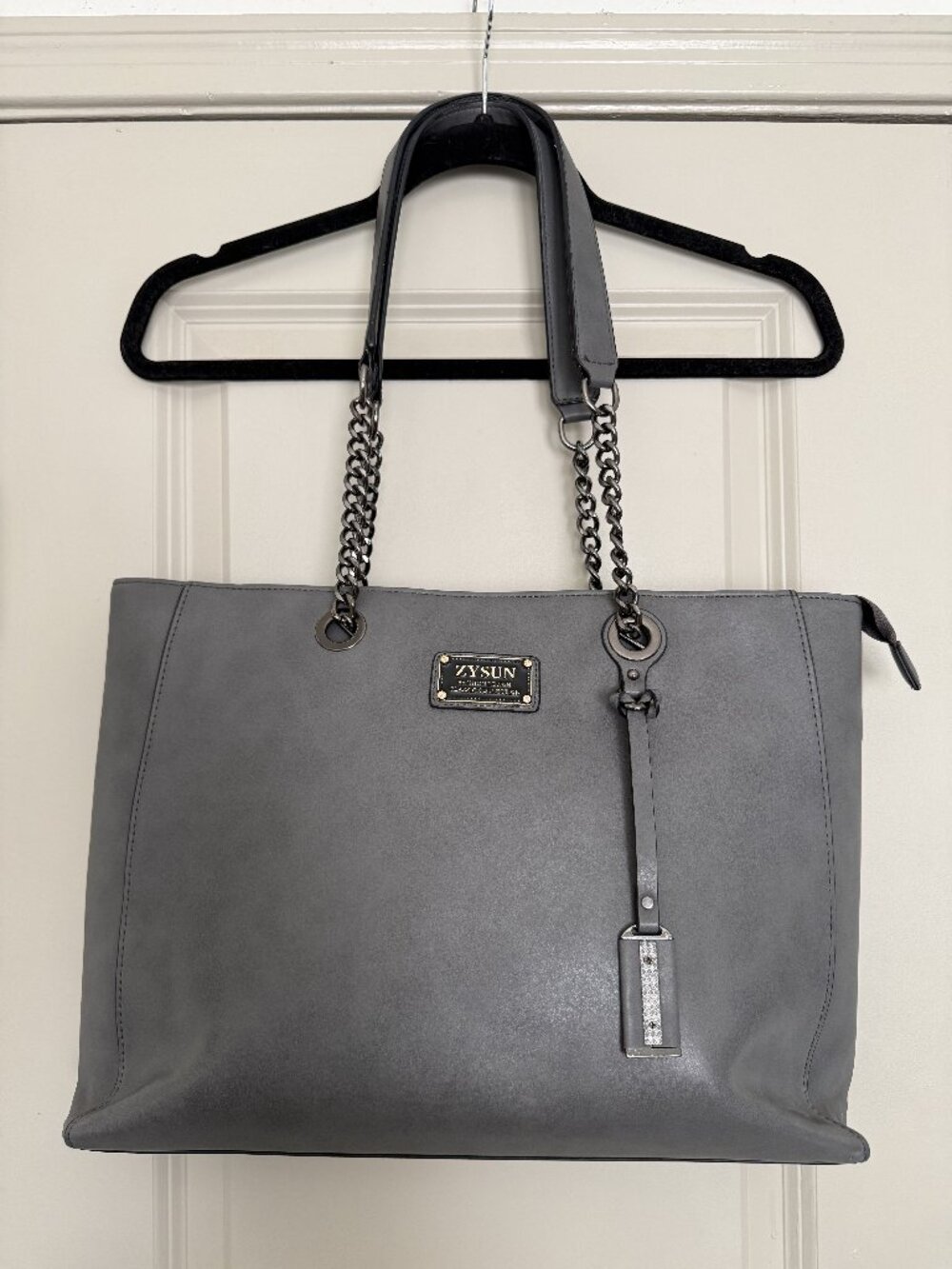 Zysun Women's 15" Laptop Tote Bag Grey